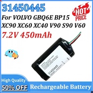 For VOLVO GBQ6E BP15 XC90 XC60 XC40 V90 S90 V60 Rechargeable Battery New 7.2V 450mAh 3.24Wh 31450445