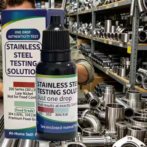15ml 304/201/202 Instant Stainless Steel Testing Solution Quick Portable Agent for Kitchen Lab Home 