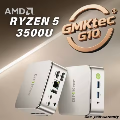 GMKtec G10 Ryzen 5 3500U Mini PC Windows 11 Pro Dual Channel DDR4 3200MHz NVMe SSD WIFI5 BT5.0 Deskt