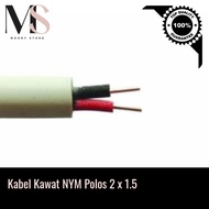 Kabel Listrik Kawat NYM Polos 2 x 1.5 (Per meter )