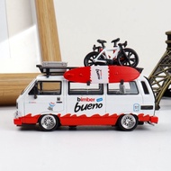 Volkswagen T3 Transporter Transporter Mortal 1: 64 Low Lying Bread Alloy Car Model