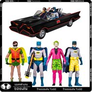 Mcfarlane Toys DC multiperse 1960S Oxygen Batman Robin สีดำ &amp; ขาว Riddler Robin กางเกงว่ายน้ำแบทแมน5 "หุ่นของเล่นที่สามารถเคลื่อนย้ายได้