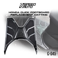 HONDA CLICK V2 125i/150i C-045 FOOTBOARD MATTING CARBON ABS PLASTIC FOR CLICK GAME CHANGER SPEEDMOTO