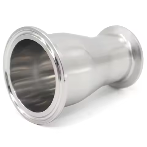 SS304/316l Stainless Steel Sanitary Grade Ferrule 50.5-119mmOD19/38/51/102mm3/4 "-4" Three Clip Conc