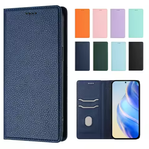 Wallet With Card Slot Kickstand Magnetic Flip Leather Case For Sharp Aquos V R9 Pro R7 R3 R2 Compact