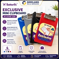 A5 Mini Butterfly Matte Plastic Clipboard Office College Exam Board/