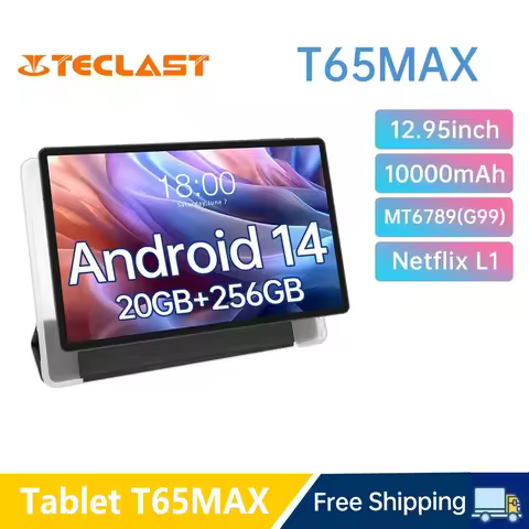 Teclast T65MAX Tablet MT6789(G99) 8-core 2.2GHz/ 8GBRAM/256GB ROM/12.95inch 1200×1920iPS/WIFI5G/4G/1
