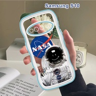 Casing For Samsung Galaxy S10 S9 S8 Plus Soft Case Nasa Astronaut Shockproof Phone Cover Silicone Softcase