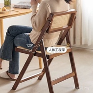 Household Folding Chair Solid Wood Stool B & B Leisure Back Chair Log Style Chair Log Style Dining C