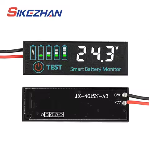 3S-14S DC7-55V Battery Level Indicator 12V 24V 36V 48V 18650 Lipo Lithium Battery Capacity Board Vol