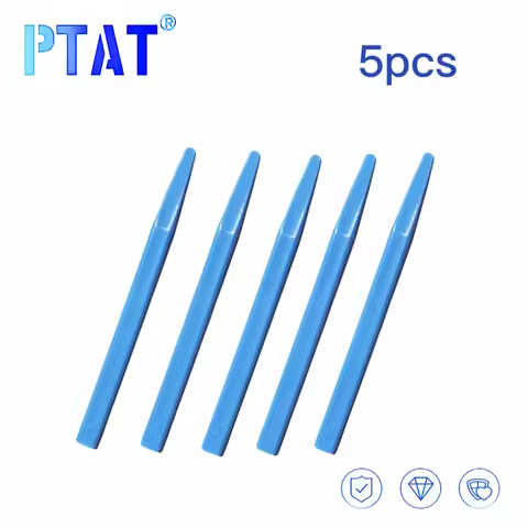 5PCS Dental Plastic Mixing Spatula Blue Alginate Cement Powder Knife for Impression Material Mixing 