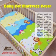 Cadar Baby Cot / Baby Cot Fitted Bedsheet / Cadar Bayi / Baby Cot Mattress Cover / Cadar Tilam bayi 