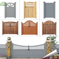Antiseptic Wood Courtyard Door Wooden Door Arch Fence Gate Fence Villa Fence Fence Outdoor/Carbonize
