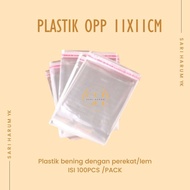 Opp plastic size 11x11 cm | Opp plastic