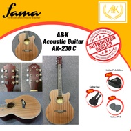 [FAMA]A&K AK-230 C 40'' Cutaway Acoustic Guitar (Mahogany) (AK220)