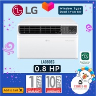 Spot s hair LG Window Type Dual Inverter with WIFI and Remote Control Aircon 0.8HP (LA080EC)