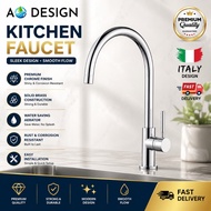 AO Design Kitchen Sink Tap Brass Pillar Sink Tap Single Lever Pillar Sink Tap Faucet Dapur