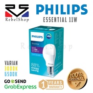 Philips Essential LED Bulb 11 Watt White / Yellow E27 - 11W 11W 11Watt