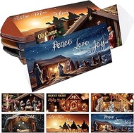150 Pcs Nativity Christmas Money Envelopes 6.5x2.88'' Cash Gift Card Holders Gift Envelops Christmas