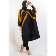 Kaftan LUIRE by Raden Sirait Original Round Collar Muslim Dress Branded Style Coat Bkk Brocade Teenager Women Mustard Armani Silk