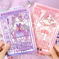 Girl Dressing Game Sticker Book Princess Makeup Change Sticker 3 To 6 Year Old Children's Little Gir