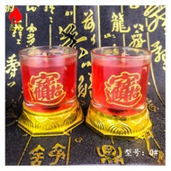 KY&amp; Jelly Crystal Candle Holder Glass Worship God for Buddha Emergency Transfer Candle Home Smokeless and Tasteless0No.