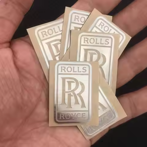 3D Metal Car Emblem Stickers Badges Sticker DIY Creative Decals For Rolls Royce Phantom Ghost Wraith