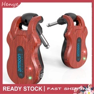 Henye ammoon Wireless Guitar System Audio Digital Transmitter Receiver Built-in Rechargeable Battery