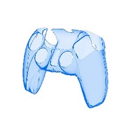 薄款PS5手柄水晶保護殼 (藍色/粉紅色/黑色/透明)