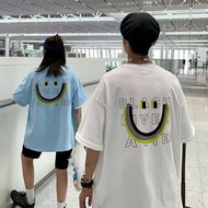 Smiley face half-sleeved t-shirt