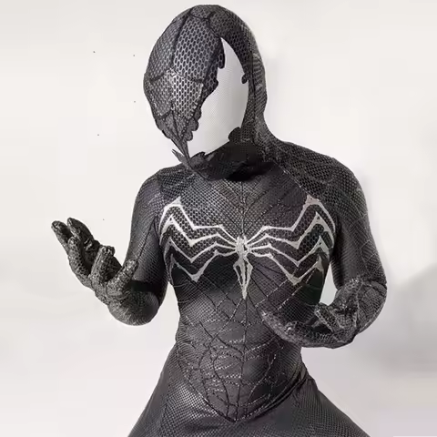 SPIDER 3 VENOM Spyboy Cosplay Costume Zentai Halloween Costume SuperHero Bodysuit Jumpsuit VENOM Sym