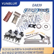 EA839 Engine Rebuild Gasket Timimg Chain Kit Piston Bearing Set Fit 2.9 3.0 L T Gas For 16-24 AUDI S