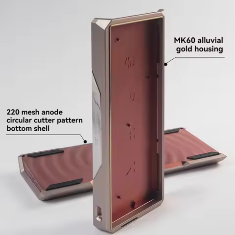 GH60 Keyboard Case Customized CNC Aluminum MK60 Magnetic Switch Keyboard Shell for Gaming Office Mec