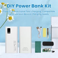 22.5W Fast Charging Power Bank DIY Kit 1260110 Battery Case Power Bank DIY Kit 20000mAh Black/White 