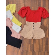 Beautiful quality cotton puff sleeve t-shirt for boys and girls - APTB baju tshirt budak lelaki baju
