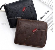 Men Wallet Zipper Bifold Leather Wallet Dompet Lelaki Beg Duit Fashion Casual Card Wallet Wallet For Men Short Purse Men Long Purse Men LFL103