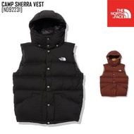 日本 代購 THE NORTH FACE CAMP Sierra Vest ND92231 防水 再生羽絨 抗靜電 保溫 保暖 背心 外套 行山 露營 釣魚 戶外