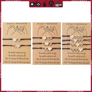 STA 2 3 4Pcs Friend Bracelet Friendship Bff Matching Distance Heart Bracelet