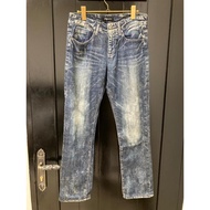 SuperhotG - Men's Slim Fit Fading Denim Jeans