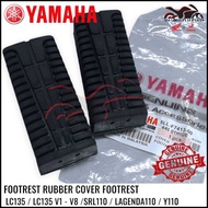 100% ORIGINAL HONG LEONG YAMAHA LC135 V1-V8 4S SRL110 Y110 FRONT FOOTREST RUBBER 5LL-F7413-00 GETAH 