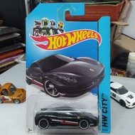HOTWHEELS Hot wheels Ferrari 458 Italy black - hot wheels Ferrari 458 Italia black HW city