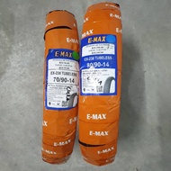 TAYAR TUBELESS SKUTER EMAX BUNGA TAJAM 70/90-14 80/90-14