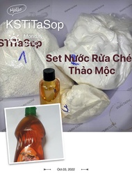 [Hoàn Tiền 10%] Nguyên liệu Tự Pha Nước Rửa Chén Thảo Mộc 30lit-40lit