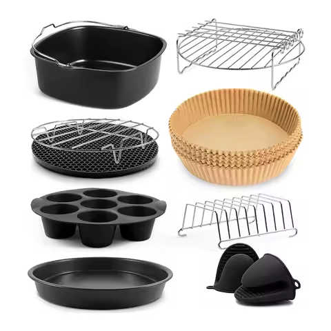 A74X Square Air Fryer Accessories 9 Inch, for Cosori Ninja Phillips Tower Instant Pot Tefal Etc 5.6-
