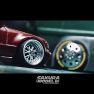 Sakura Model Bbs Lmr Diecast Rubber Tires