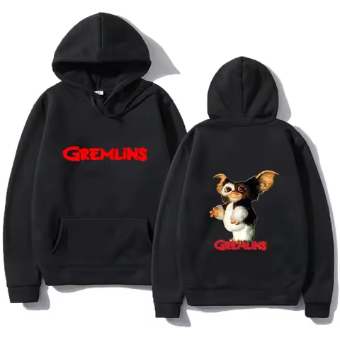 Women Men Gremlins Gizmo Kawaii Printed Hoodies Quality Cotton Casual Clothes Leisure Sportswear Fas
