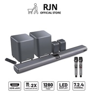 SonicGear StudioBar 9000 Dolby Atmos 7.2.4 Channel 1| 8" Wireless Subwoofer x2 | Free Dual UHF Mic