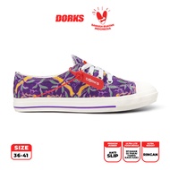 Dorks Batik Kira - Sepatu Sneakers Casual Pria Wanita Sepatu Sekolah Motif Batik Dorks