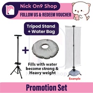 Tripod Stand with Water Bag Only (For Bunting Or Poster Use - Outdoor & Indoor also can use it)