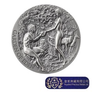 [皇家典藏] 2023喀麥隆-聖經故事系列-伊甸園-2盎司銀幣